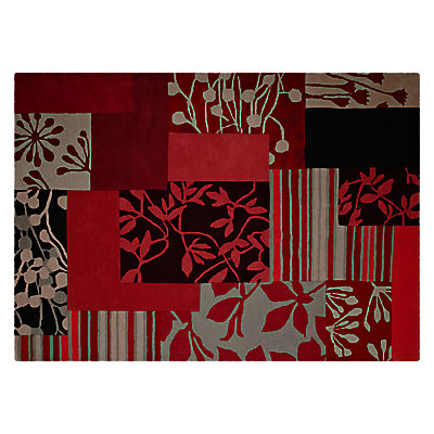 Clarissa Hulse Patch Floral Rug, Red